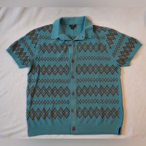 Todd Snyder EMBROIDERED FULL-PLACKET POLO